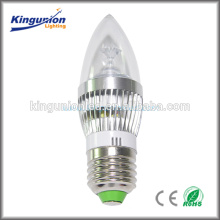 3years Qualitätsgarantie 5W LED Kerzelicht, kühles Weiß, E24 / E14